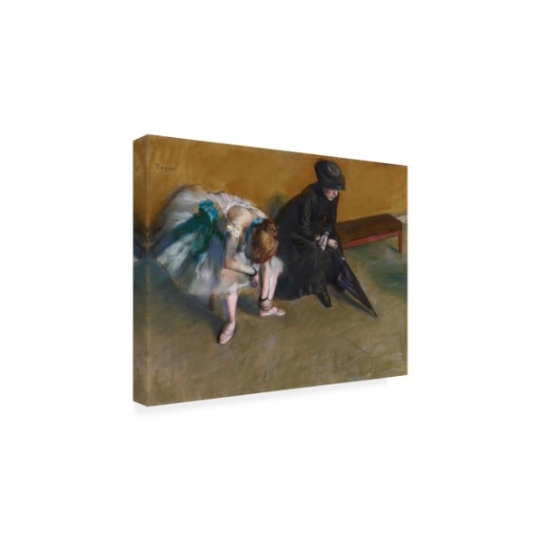 Edgar Degas 'Waiting Dancer' Canvas Art,35x47